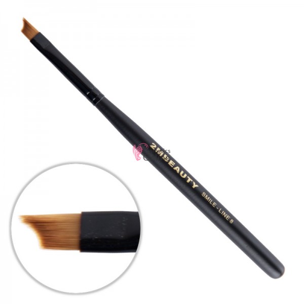 Pensula pentru gel 2M Black Beauty din par natural Smile Line 8